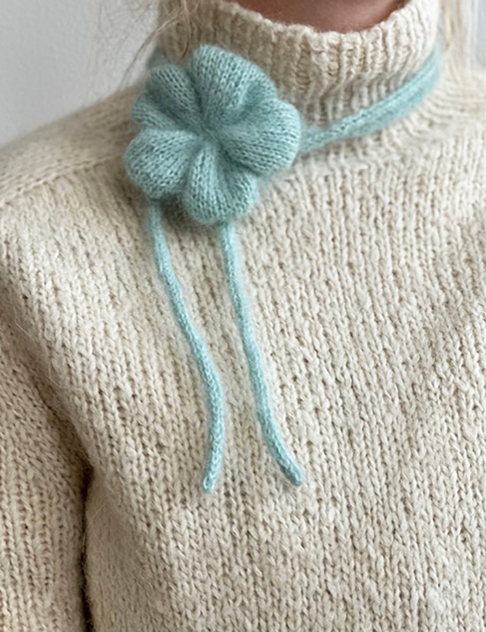 Poppy rose knitting pattern - Leknit (english)