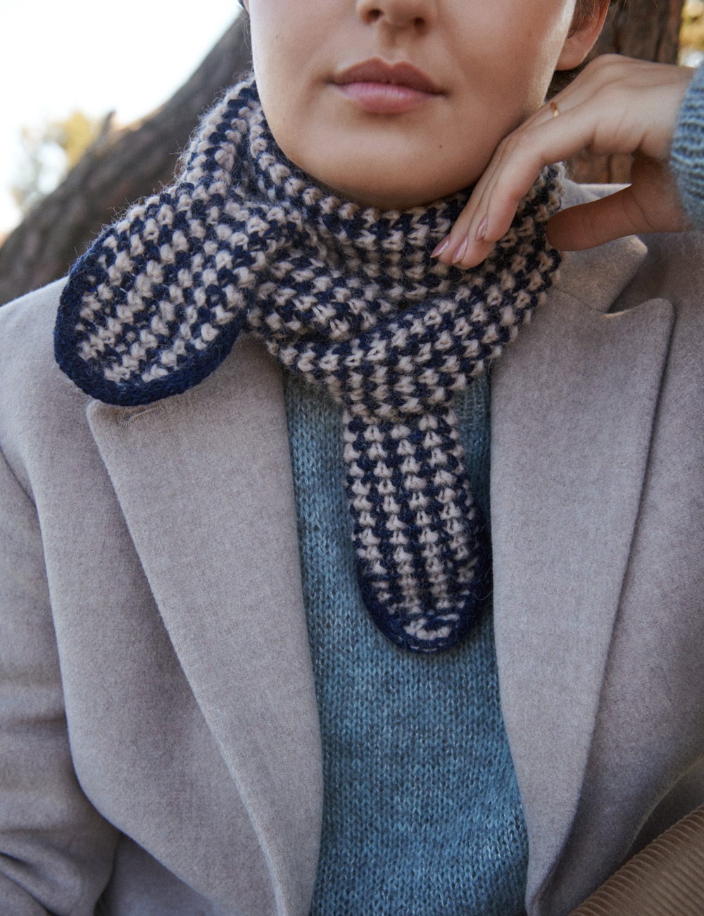 Lea scarf knitting pattern (english ) - Leknit
