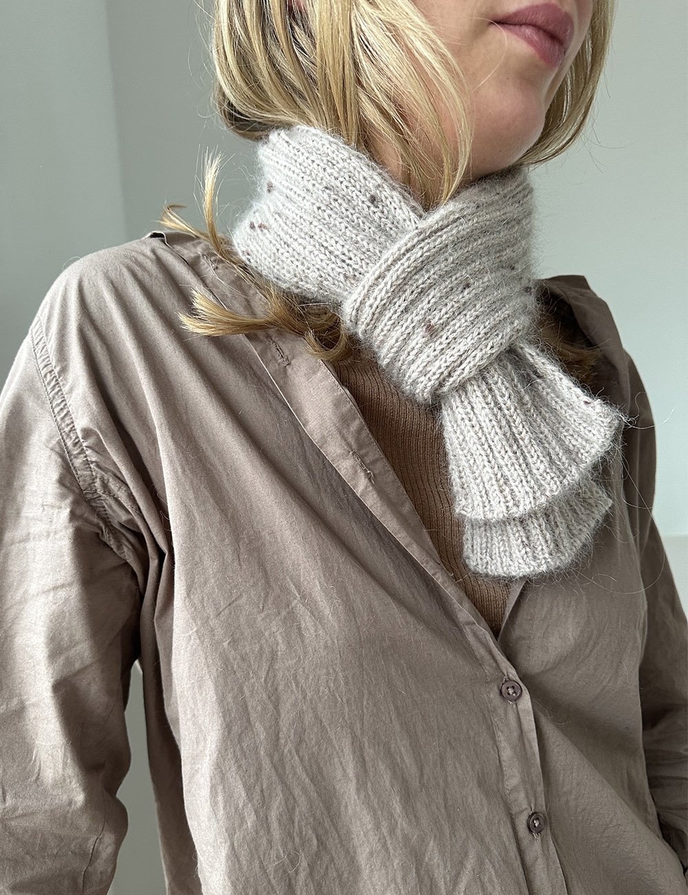 Note Rib scarf knitting pattern (english) - Leknit