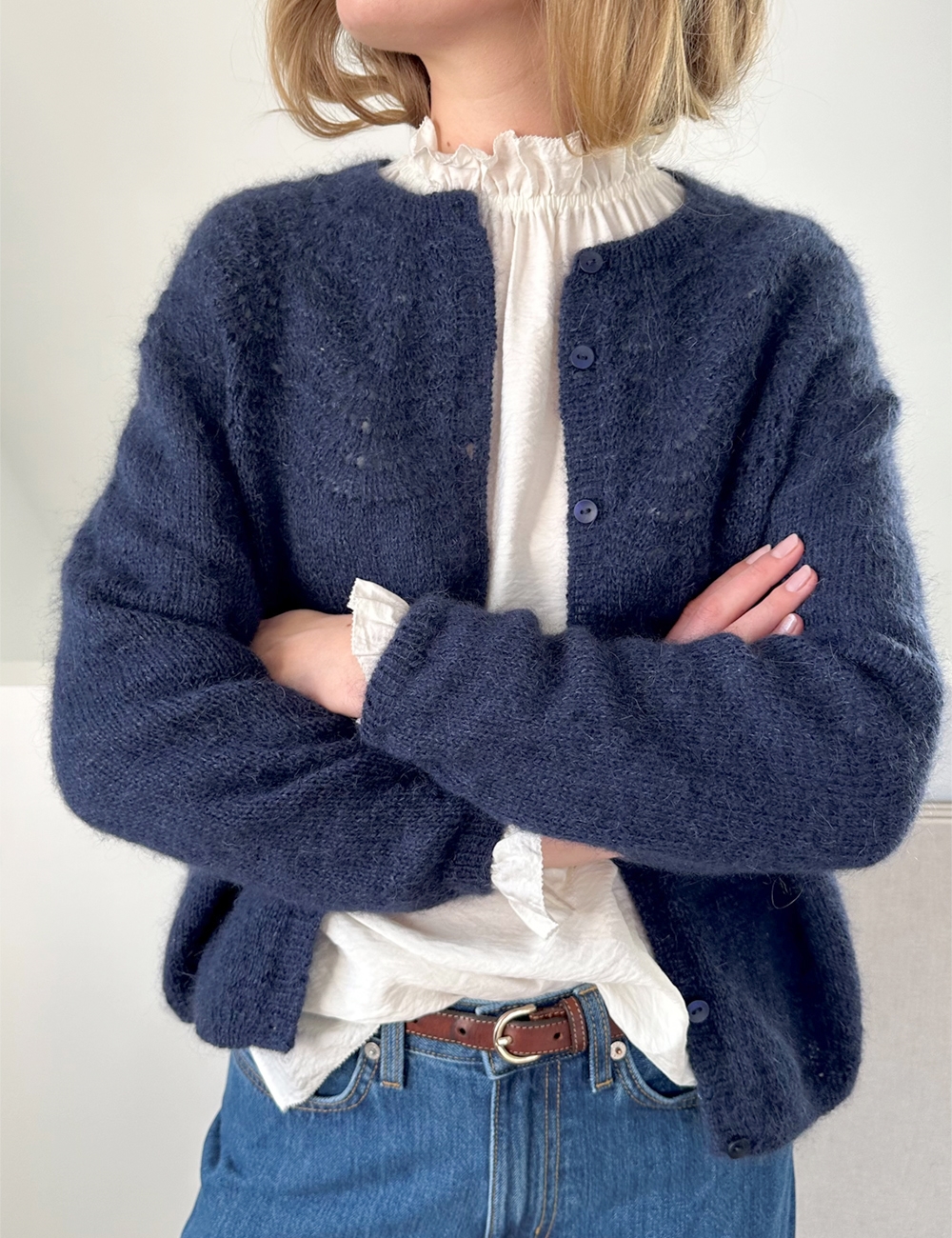 Peacock Cardigan fine knitting pattern (english) leknit