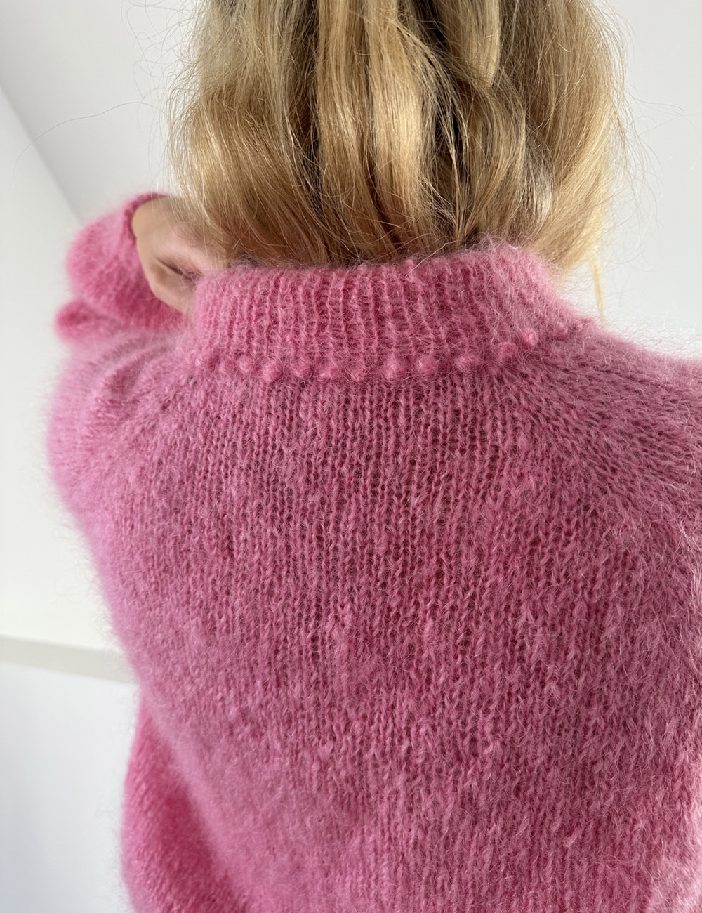 Picot Edge Crewneck Sweater