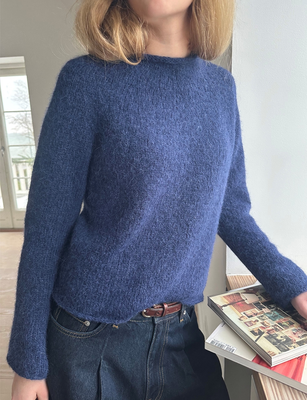 Plain Yoke Pullover knitting pattern - leknit (english)