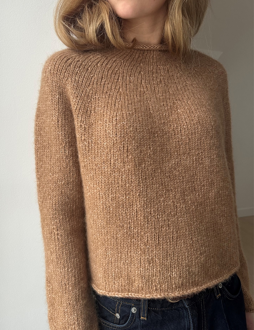 Plain Yoke Pullover knitting pattern - leknit (english)