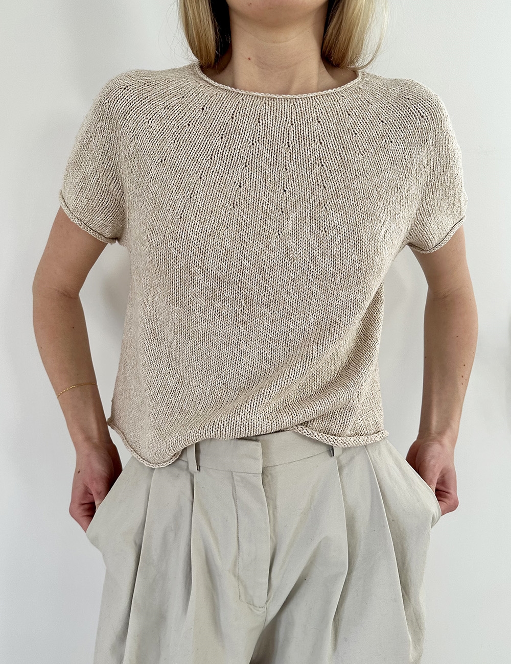 Premium Pulley Fashioned Knit Tee（adidas 'PREMIUM FULLY