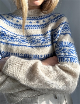 Porcelain Yoke Sweater (dansk)